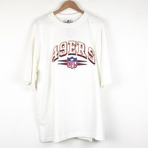 Vintage Logo Athletic 49er’s Embroidered T-Shirt Size Large